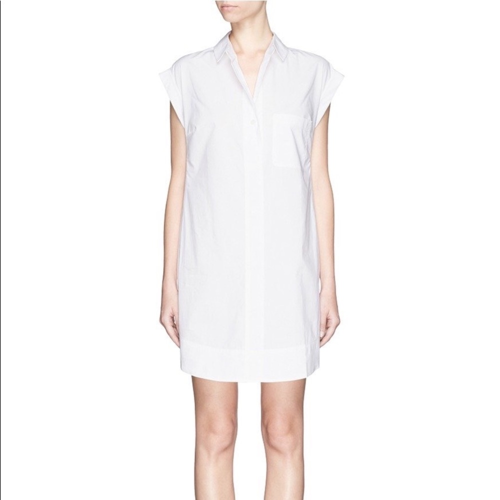 JCrew White Shirt Dress